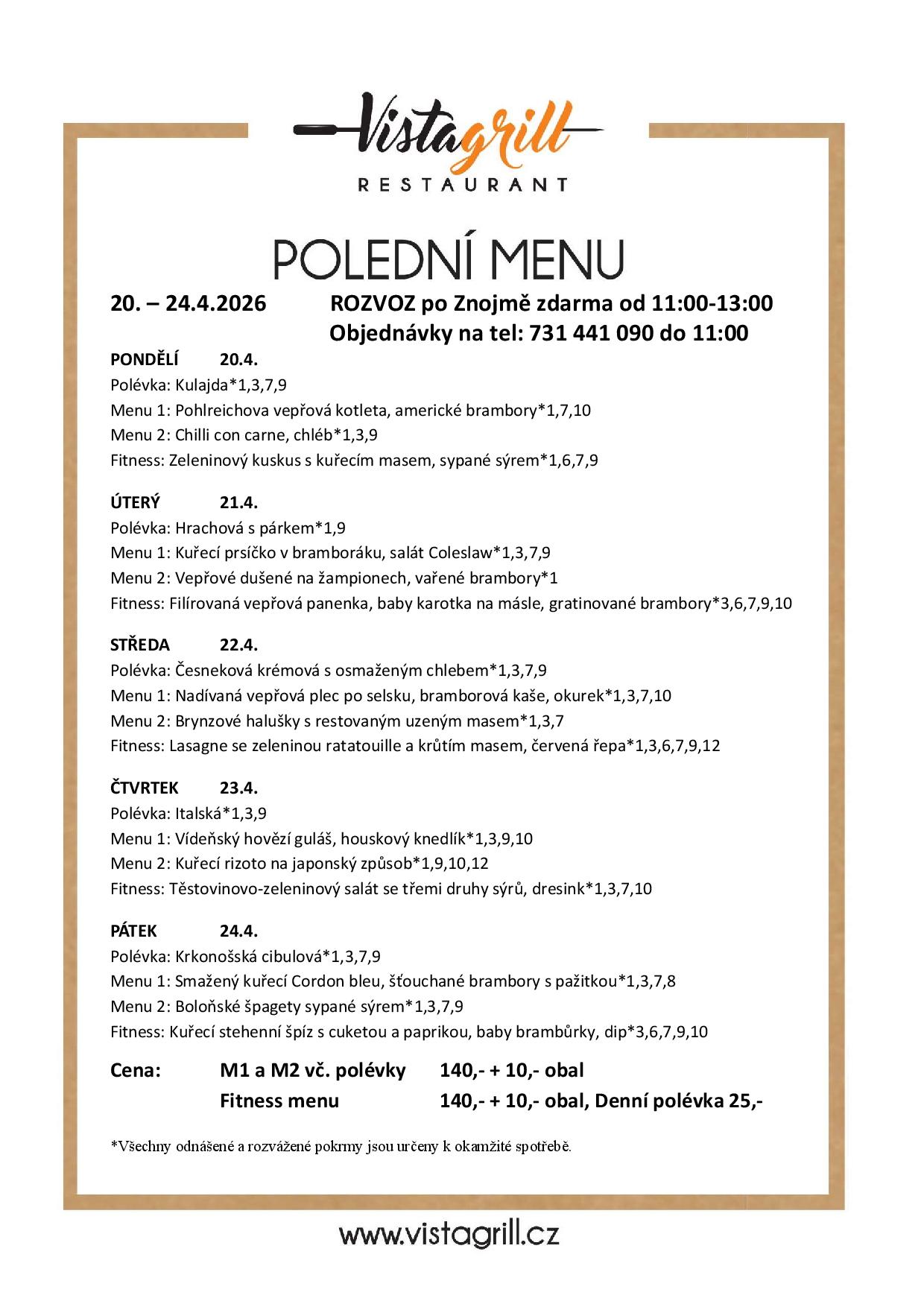 Rozvoz Polední menu Vistagrill 20. 24.4.2026 page 001